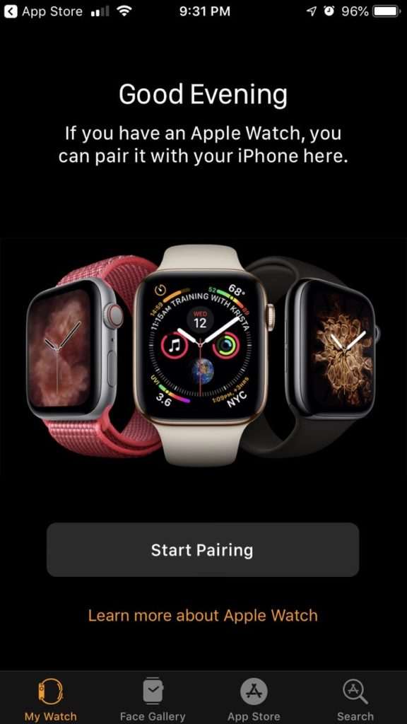 App store on apple watch series 1 hot sale